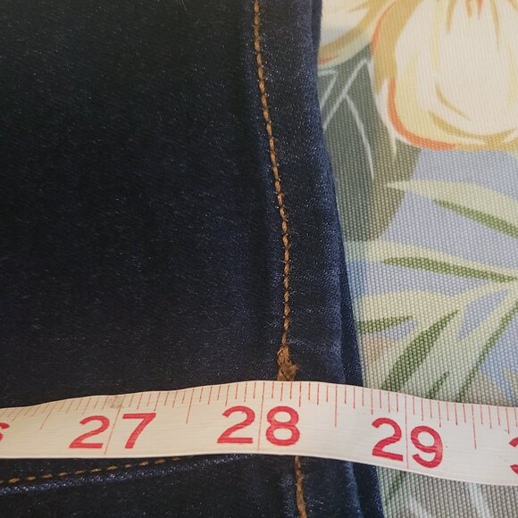 Old Navy Mid Rise Rockstar Jeans Jeggings Dark Denim 16 Regular - Picture 10 of 11